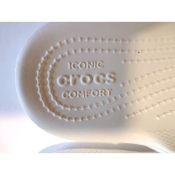 Crocs Classic White Tie Dye Solarized Double Strap Slide On Sandals W 8 Men 6 - Picture 6 of 8